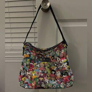 Tokidoki Multi Print Hobo Shoulder Bag